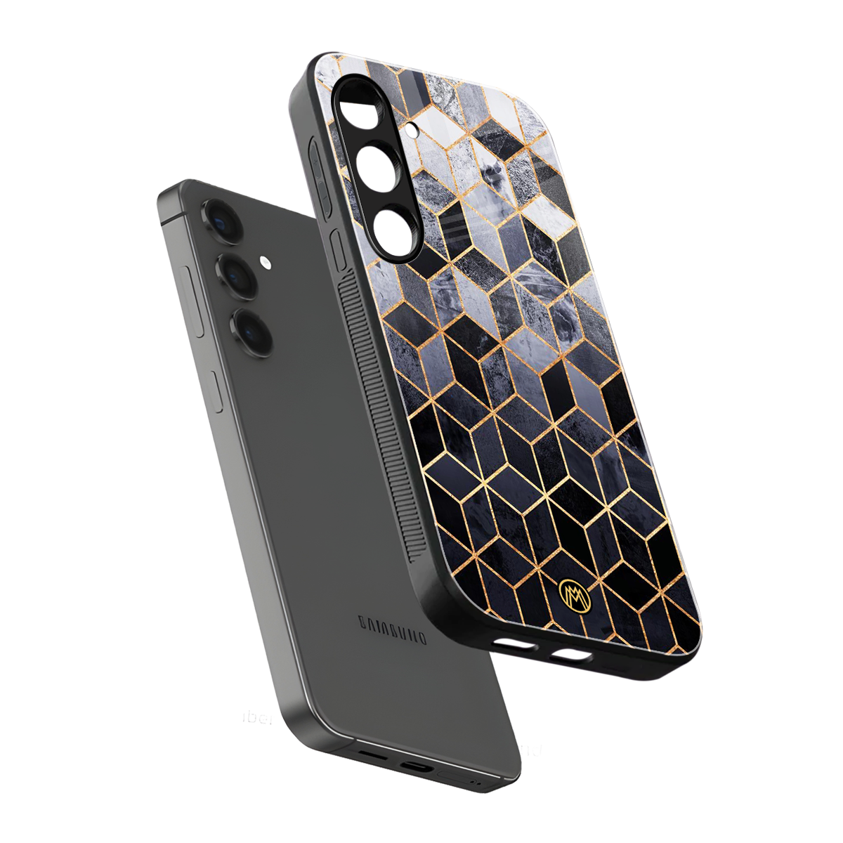 mermaid skin grey edition back phone cover | glass case for samsung galaxy s24 plus