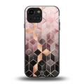 mermaid skin pink edition back phone cover | glass case for iphone 13 mini