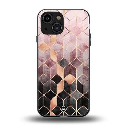 mermaid skin pink edition back phone cover | glass case for iphone 13 mini