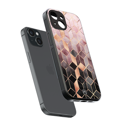 mermaid skin pink edition back phone cover | glass case for iphone 13 mini