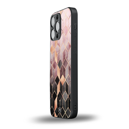 mermaid skin pink edition back phone cover | glass case for iphone 13 pro max