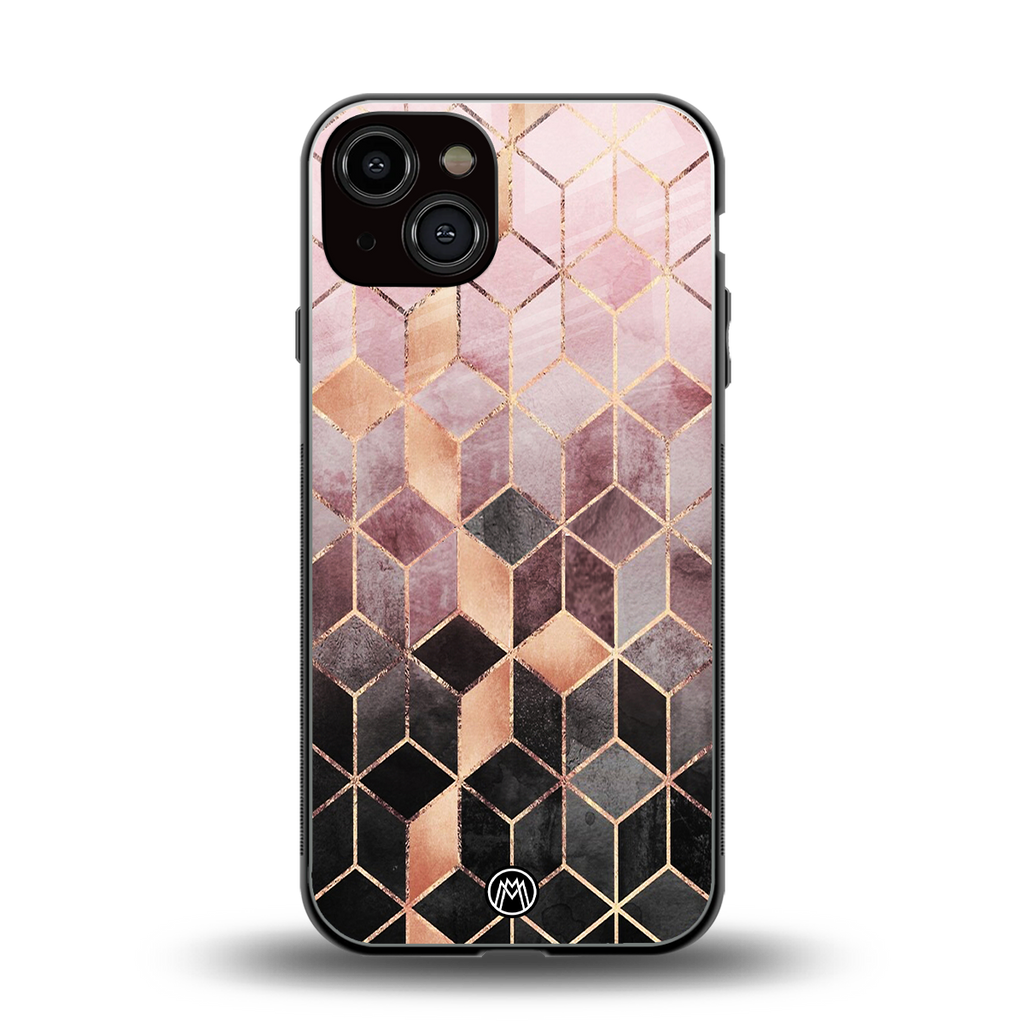 mermaid skin pink edition back phone cover | glass case for iphone 13