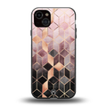 mermaid skin pink edition back phone cover | glass case for iphone 14 plus