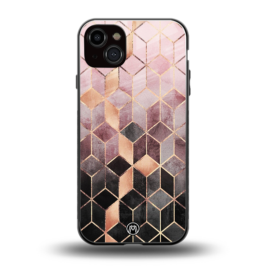 mermaid skin pink edition back phone cover | glass case for iphone 14 plus