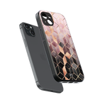 mermaid skin pink edition back phone cover | glass case for iphone 14 plus