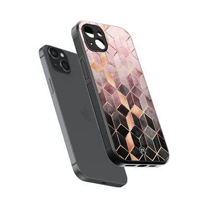 mermaid skin pink edition back phone cover | glass case for iphone 14 plus