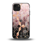 mermaid skin pink edition back phone cover | glass case for iphone 15