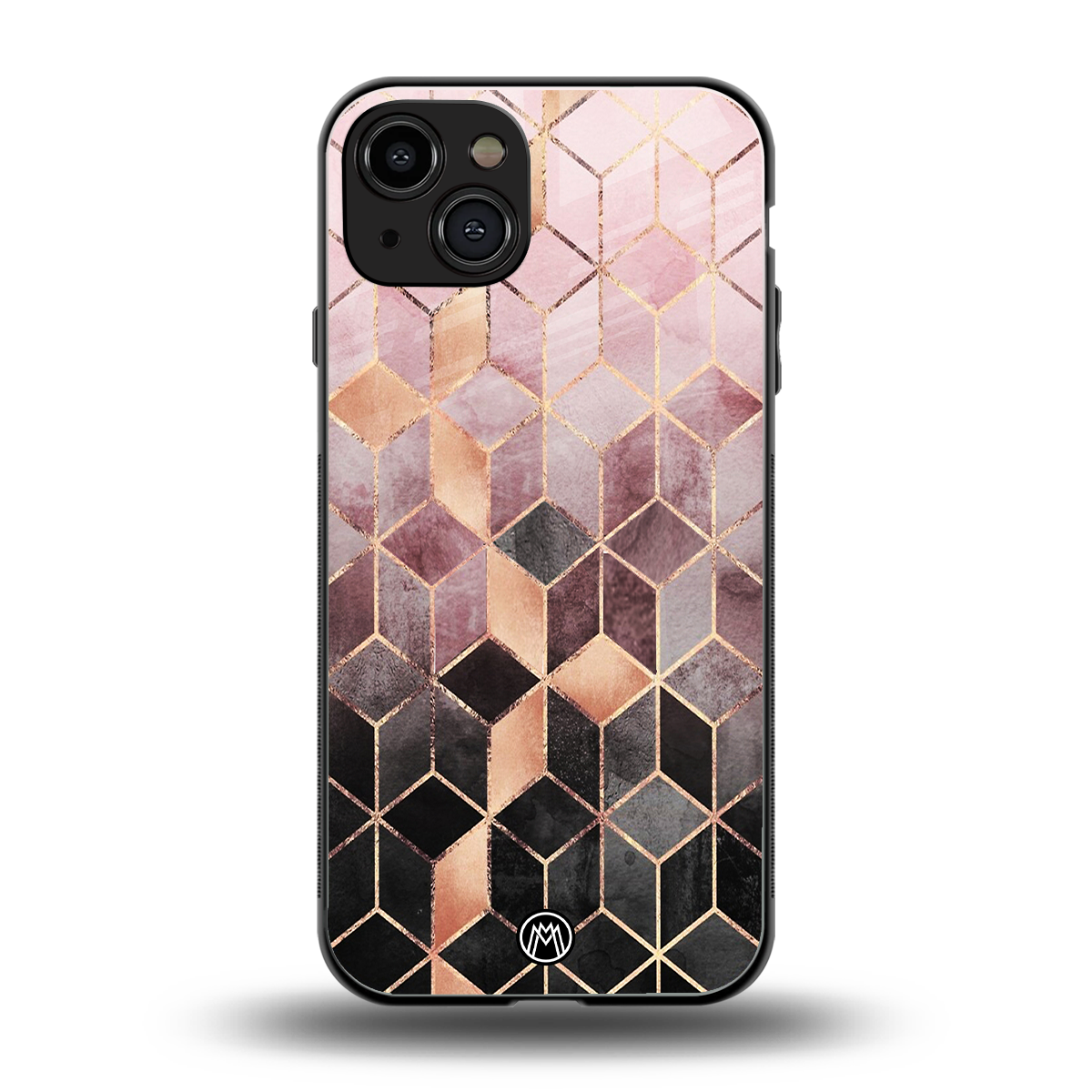 mermaid skin pink edition back phone cover | glass case for iphone 15