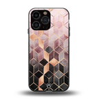mermaid skin pink edition back phone cover | glass case for iphone 16 pro max