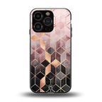 mermaid skin pink edition back phone cover | glass case for iphone 16 pro