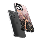 mermaid skin pink edition back phone cover | glass case for iphone 16 pro