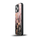 mermaid skin pink edition back phone cover | glass case for iphone 16 pro