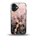 mermaid skin pink edition back phone cover | glass case for iphone 16