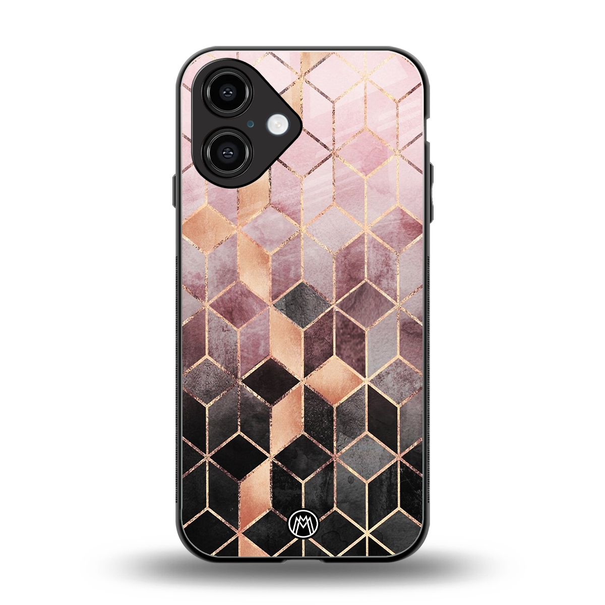 mermaid skin pink edition back phone cover | glass case for iphone 16
