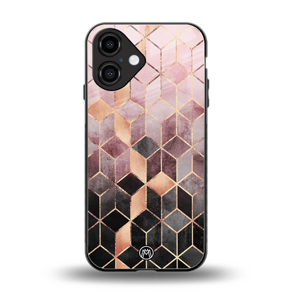 mermaid skin pink edition back phone cover | glass case for iphone 16