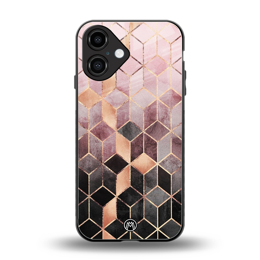 mermaid skin pink edition back phone cover | glass case for iphone 16