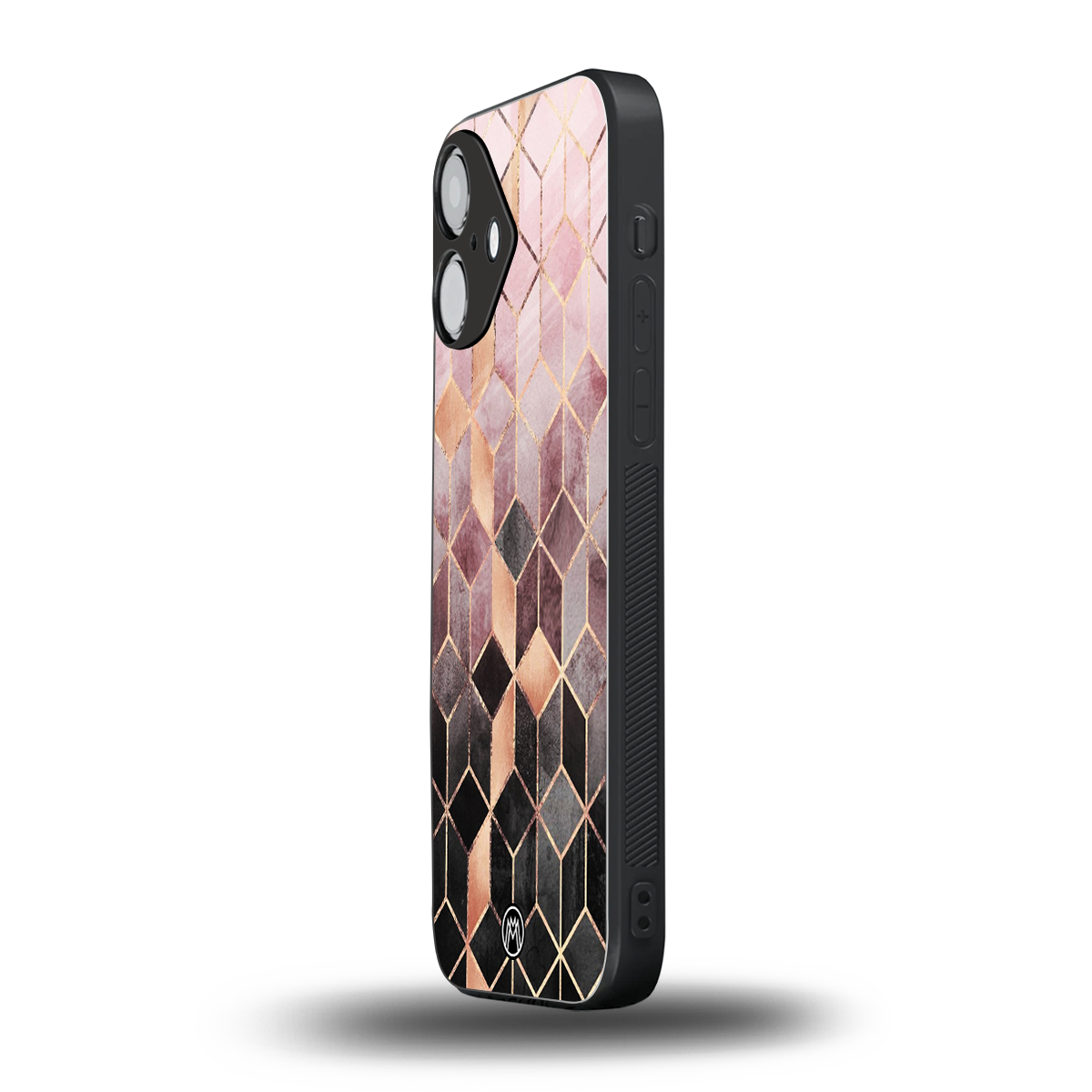 mermaid skin pink edition back phone cover | glass case for iphone 16