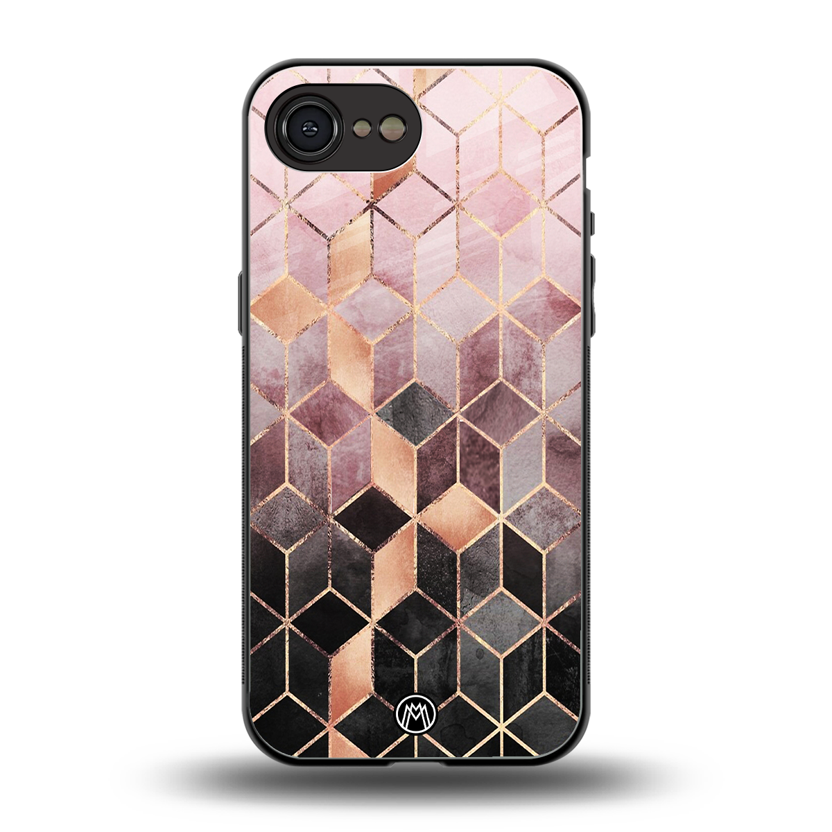mermaid skin pink edition back phone cover | glass case for iphone 16e