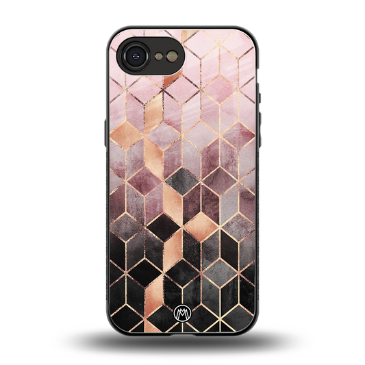 mermaid skin pink edition back phone cover | glass case for iphone 16e