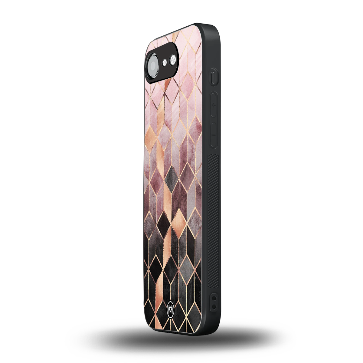 mermaid skin pink edition back phone cover | glass case for iphone 16e