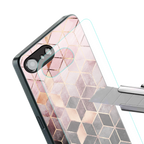 mermaid skin pink edition back phone cover | glass case for iphone 16e