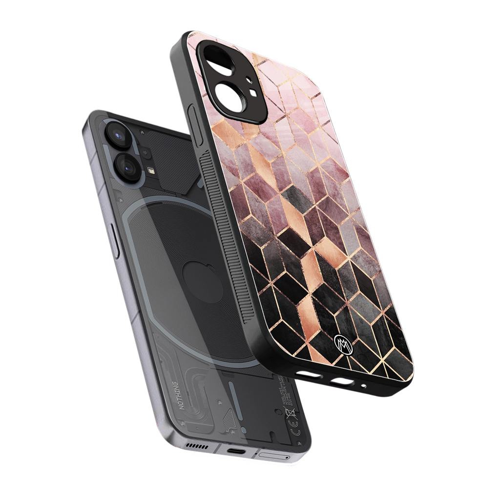 mermaid skin pink edition back phone cover | glass case for nothing phone 1