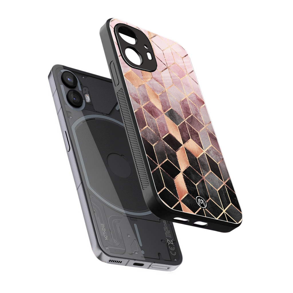 mermaid skin pink edition back phone cover | glass case for nothing phone 2