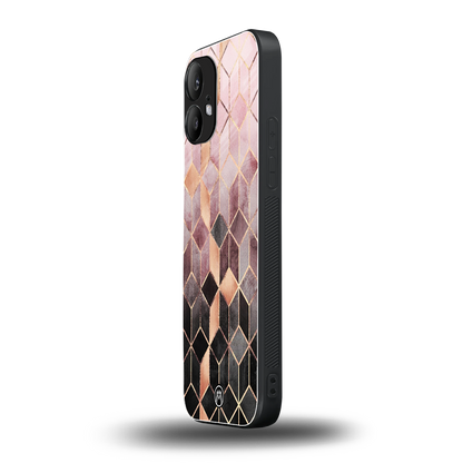 mermaid skin pink edition back phone cover | glass case for nothing phone 2