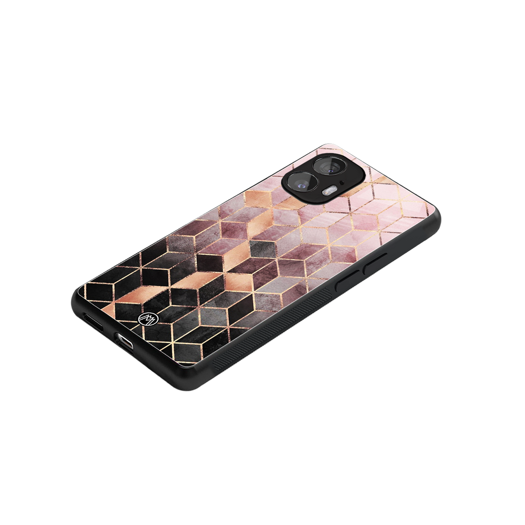 mermaid skin pink edition back phone cover | glass case for nothing phone 2