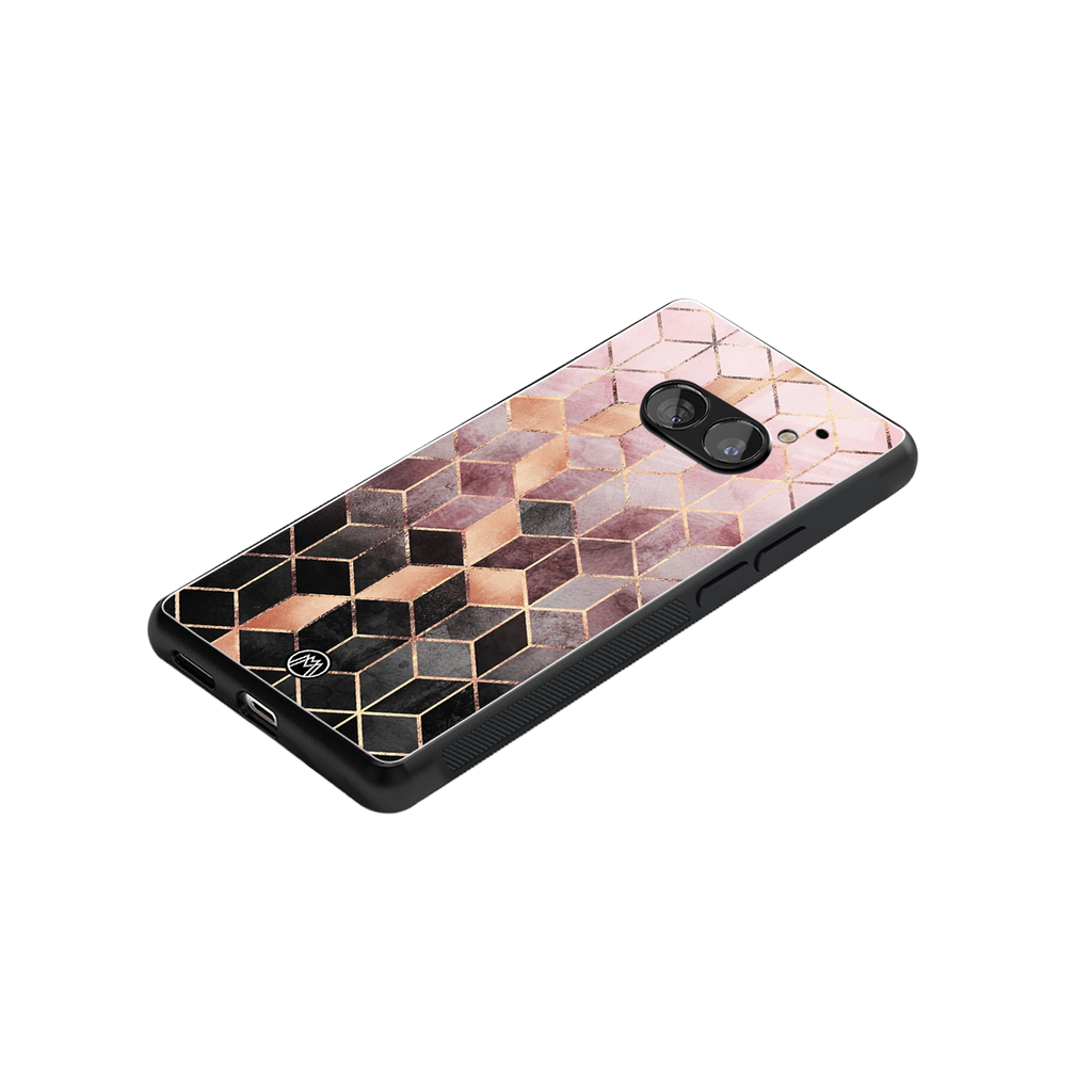 mermaid skin pink edition back phone cover | glass case for nothing phone 2a
