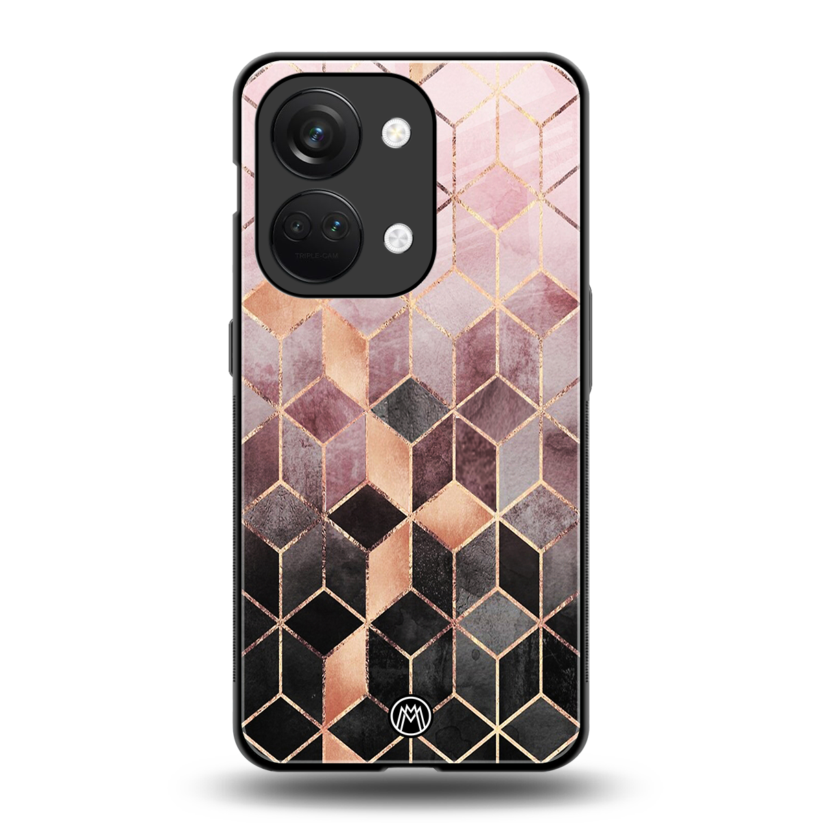 mermaid skin pink edition back phone cover | glass case for oneplus nord 3