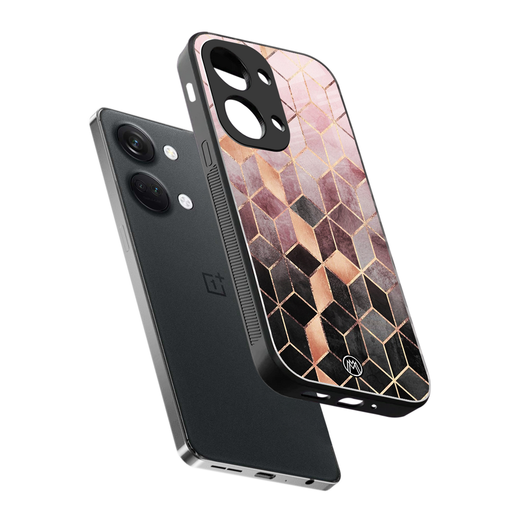 mermaid skin pink edition back phone cover | glass case for oneplus nord 3