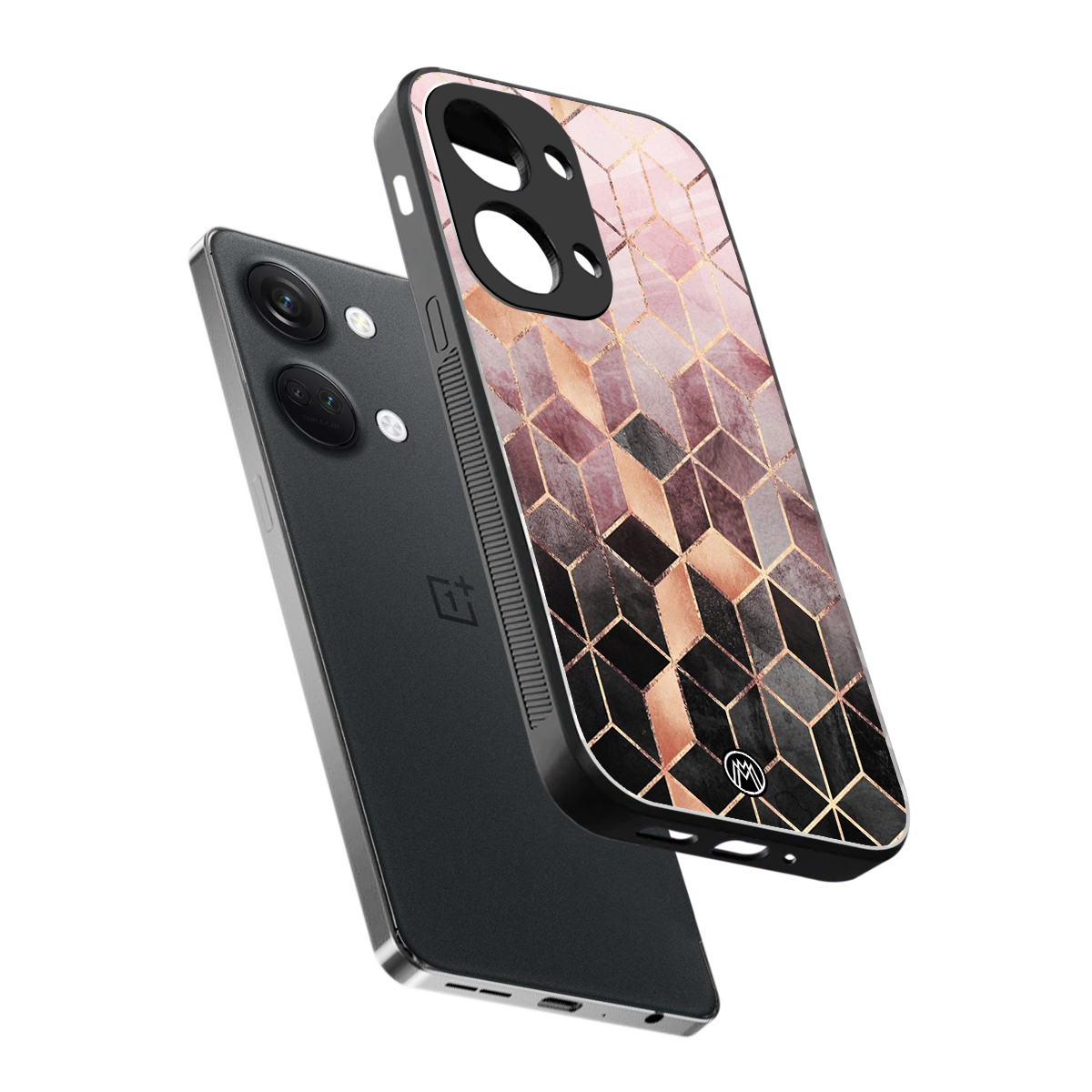 mermaid skin pink edition back phone cover | glass case for oneplus nord 3