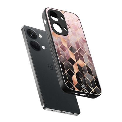 mermaid skin pink edition back phone cover | glass case for oneplus nord 3