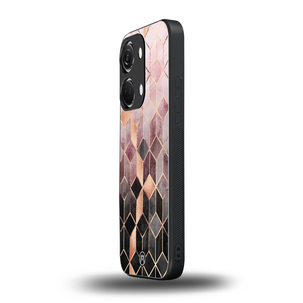 mermaid skin pink edition back phone cover | glass case for oneplus nord 3