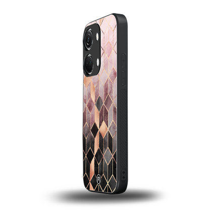 mermaid skin pink edition back phone cover | glass case for oneplus nord 3