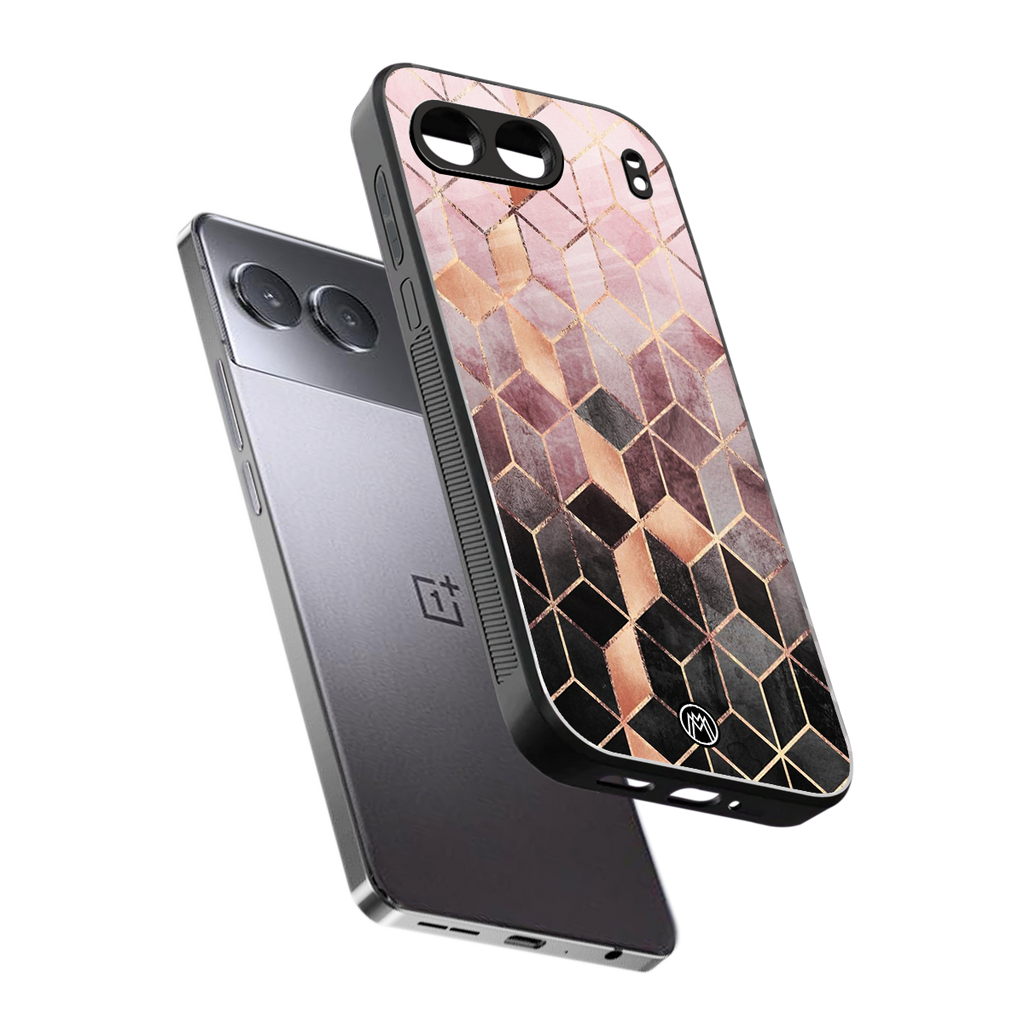 mermaid skin pink edition back phone cover | glass case for oneplus nord 4