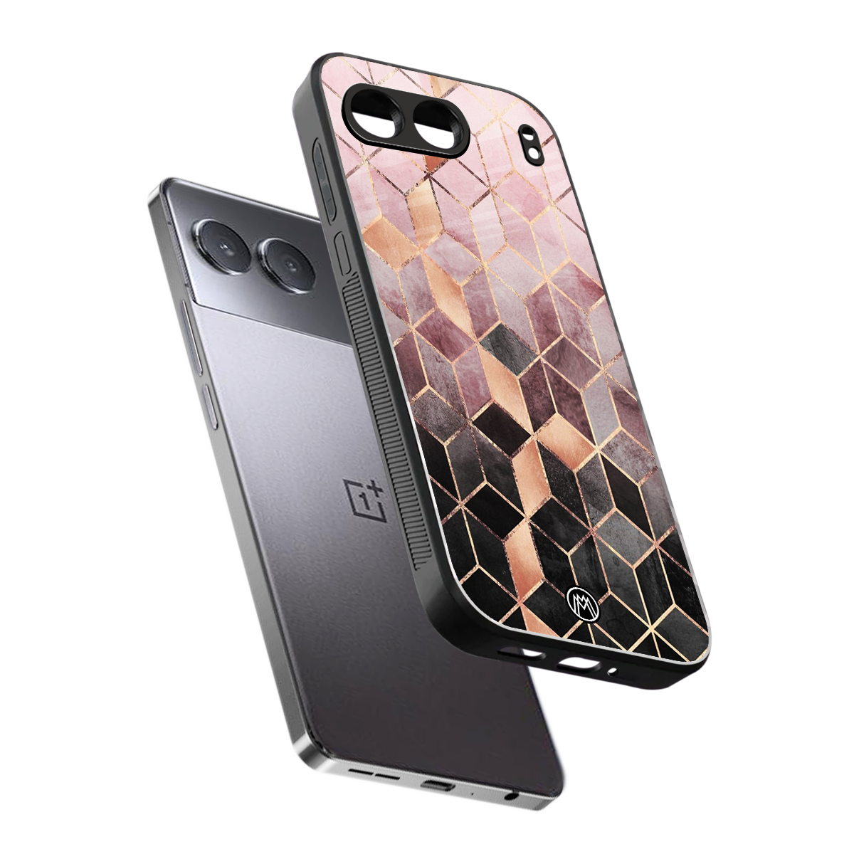 mermaid skin pink edition back phone cover | glass case for oneplus nord 4