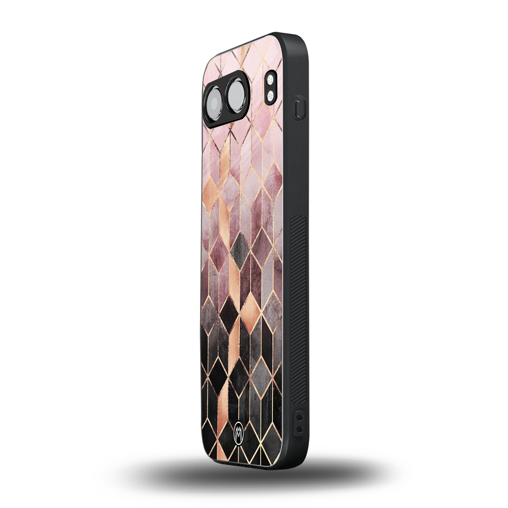 mermaid skin pink edition back phone cover | glass case for oneplus nord 4