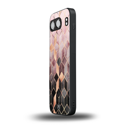 mermaid skin pink edition back phone cover | glass case for oneplus nord 4