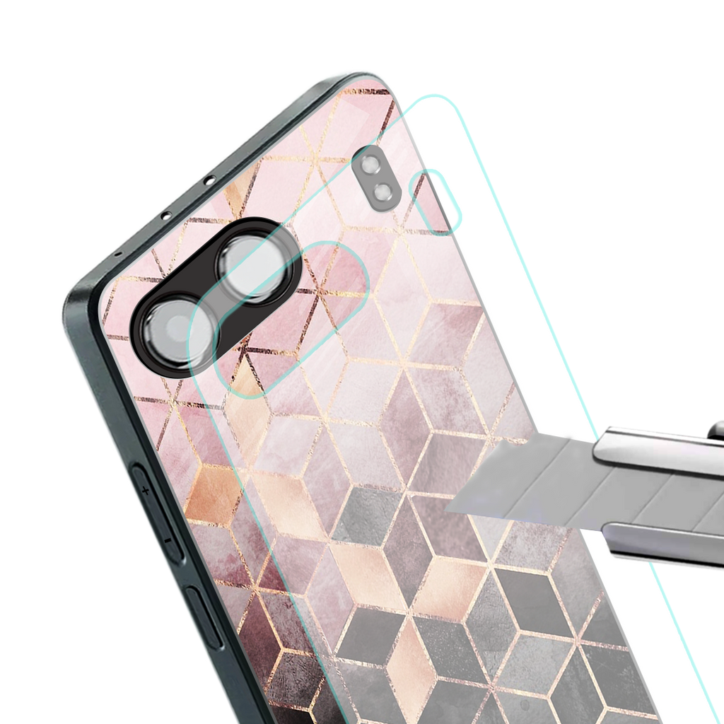 mermaid skin pink edition back phone cover | glass case for oneplus nord 4