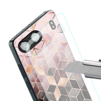 mermaid skin pink edition back phone cover | glass case for oneplus nord 4