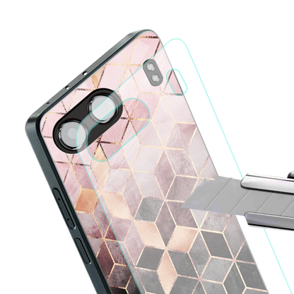 mermaid skin pink edition back phone cover | glass case for oneplus nord 4
