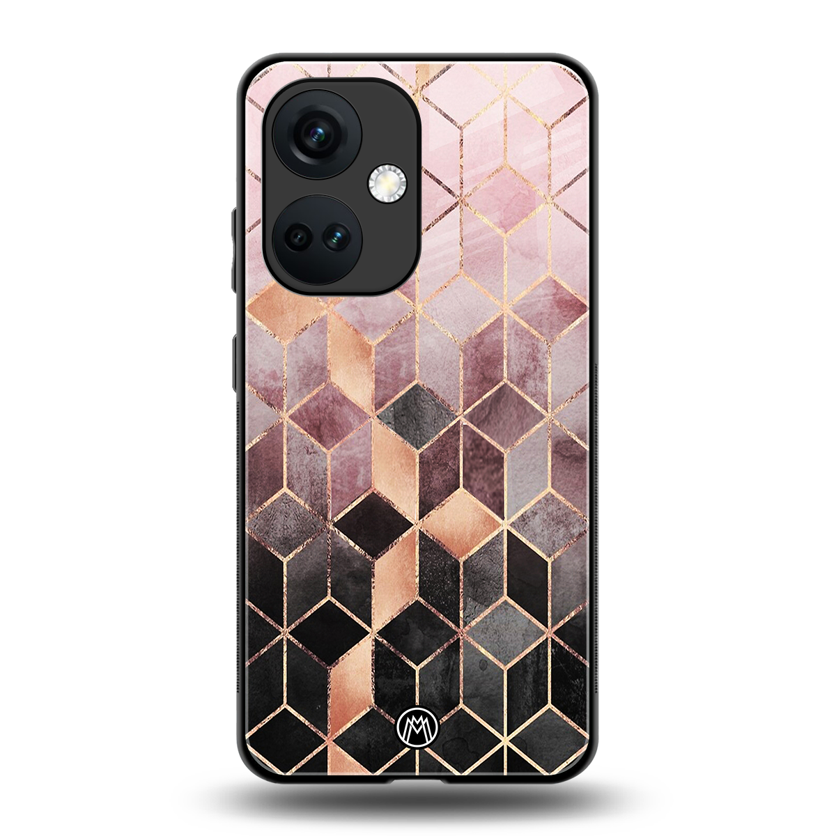 mermaid skin pink edition back phone cover | glass case for oneplus nord ce 3