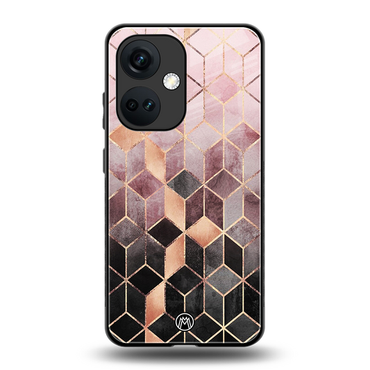 mermaid skin pink edition back phone cover | glass case for oneplus nord ce 3