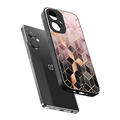 mermaid skin pink edition back phone cover | glass case for oneplus nord ce 3