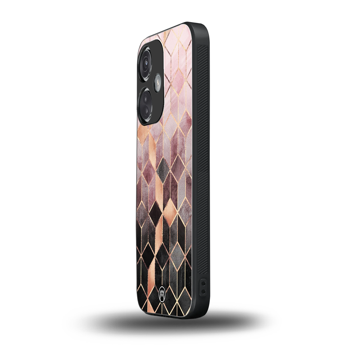 mermaid skin pink edition back phone cover | glass case for oneplus nord ce 3