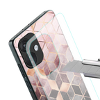 mermaid skin pink edition back phone cover | glass case for oneplus nord ce 3