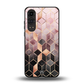 mermaid skin pink edition back phone cover | glass case for oneplus nord ce 4 lite