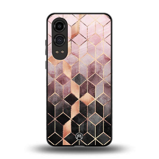 mermaid skin pink edition back phone cover | glass case for oneplus nord ce 4 lite